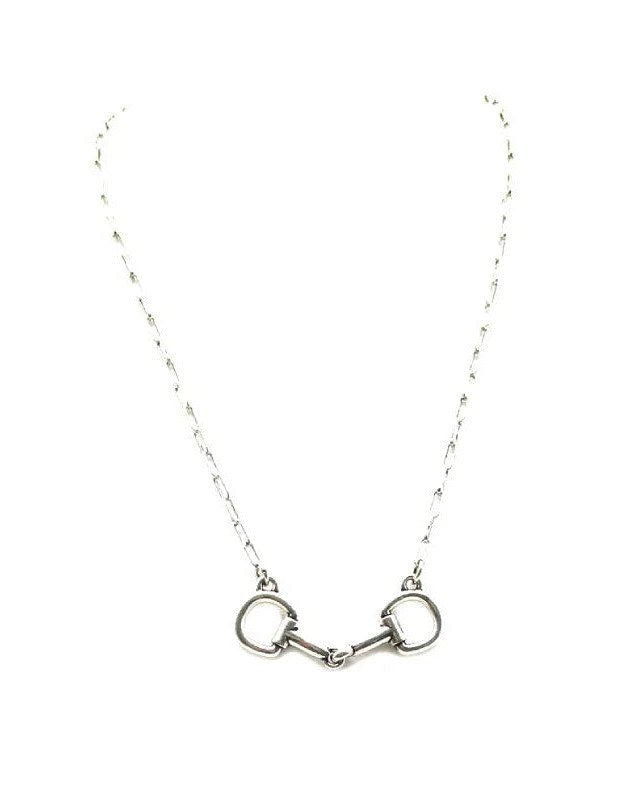 Western Horse Snaffle Bit Pendant Necklace
