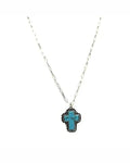 Western Turquoise Cross Necklace