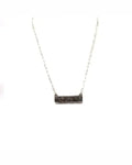 Western Etched Bar Necklace