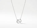 Gold + Silver Dipped Cowboy Boots Horse Shoe Charm Necklace