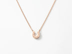 Gold + Silver Dipped Mini Horseshoe Pendant Necklace